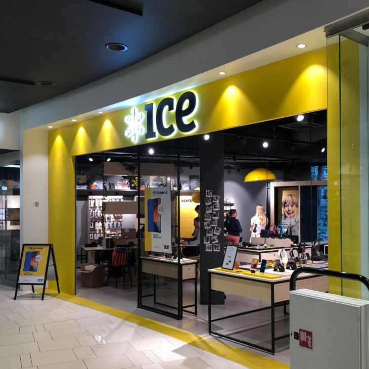 ICE første butikk på Sandvika Storsenter